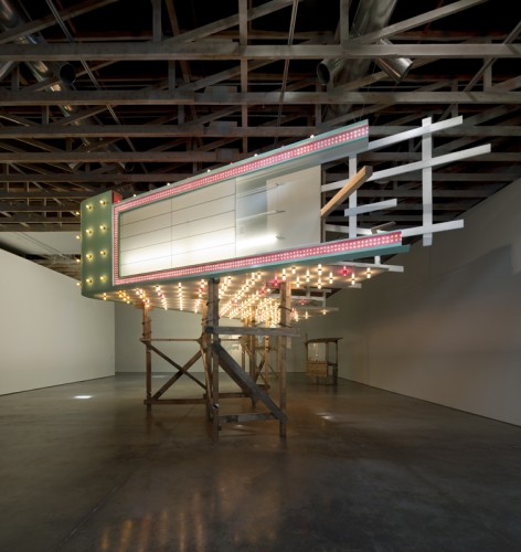 Annie Han and Daniel Mihalyo, Lead Pencil Studio, Welcome Fragment (installation view), 2011. Wood, electrical wiring, plastics, polystyrene foam, paint, dimensions variable. Courtesy of the artists. © Lead Pencil Studio. Photo: Bill Timmerman